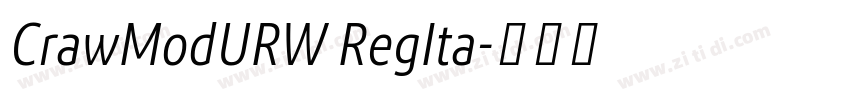CrawModURW RegIta字体转换